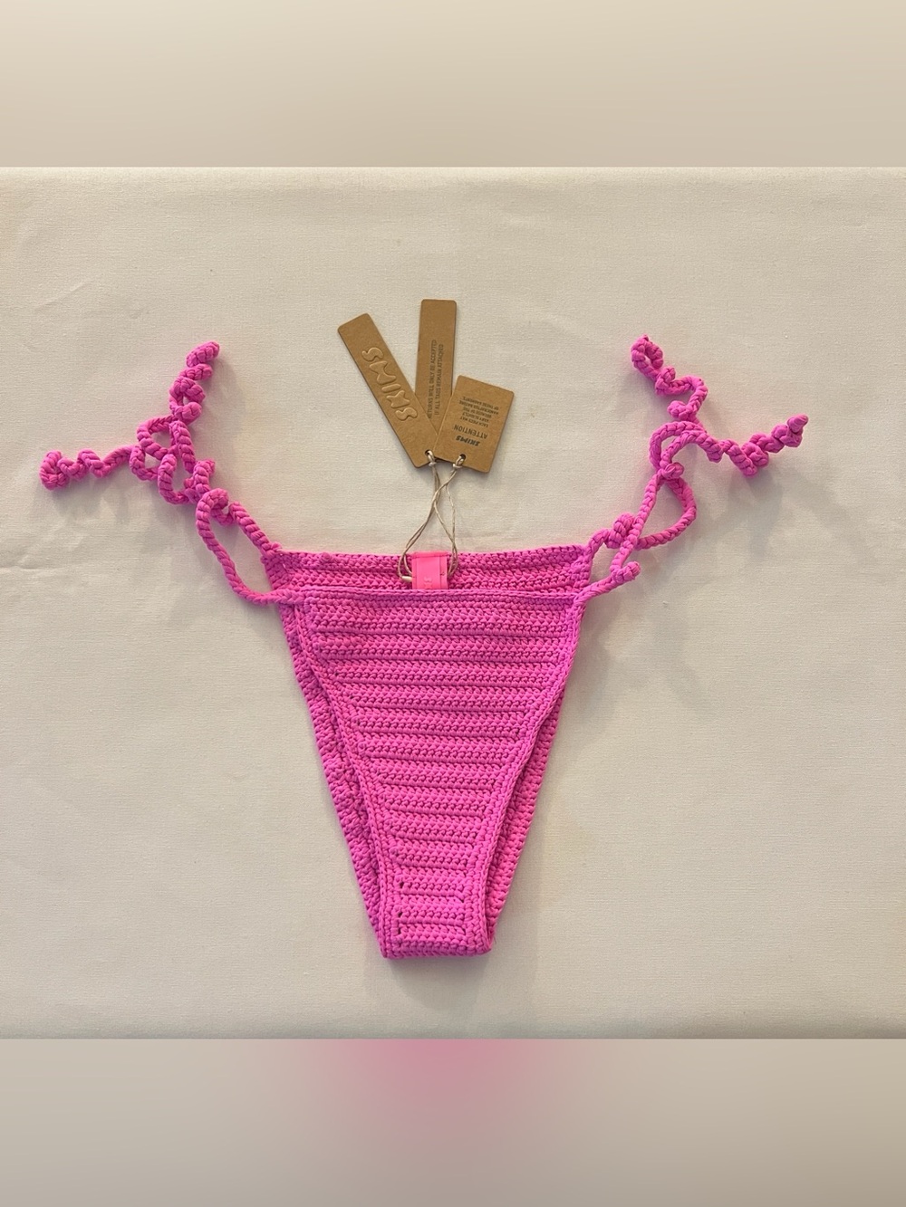 SKIMS CROCHET SWIM TIE BIKINI BOTTOM